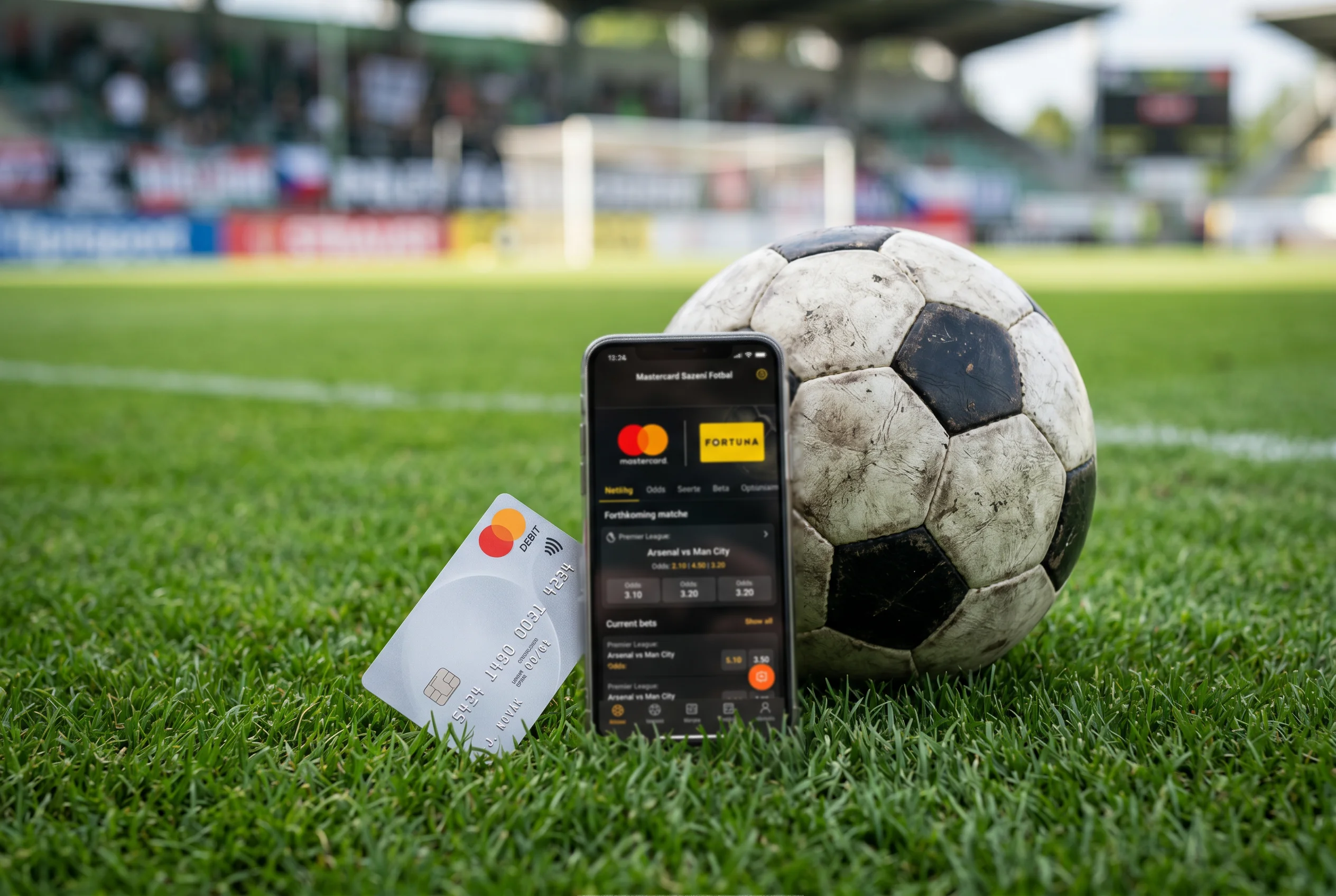 Sázení na fotbal s Mastercard kartou u českých bookmakerů