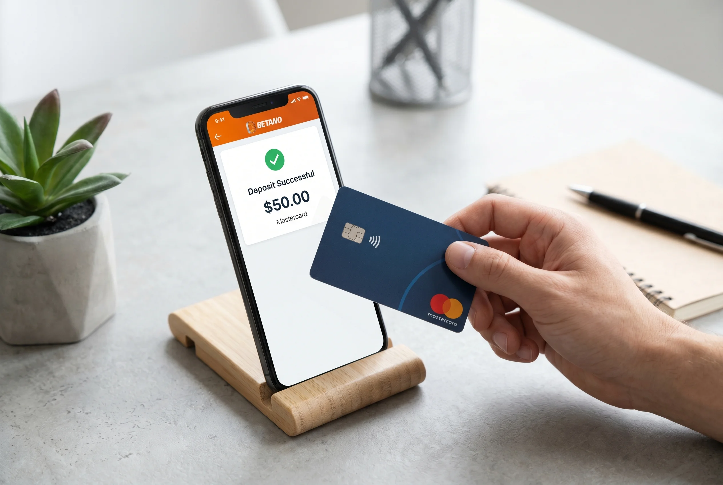 Návod na vklad Mastercard kartou u sázkové kanceláře Betano