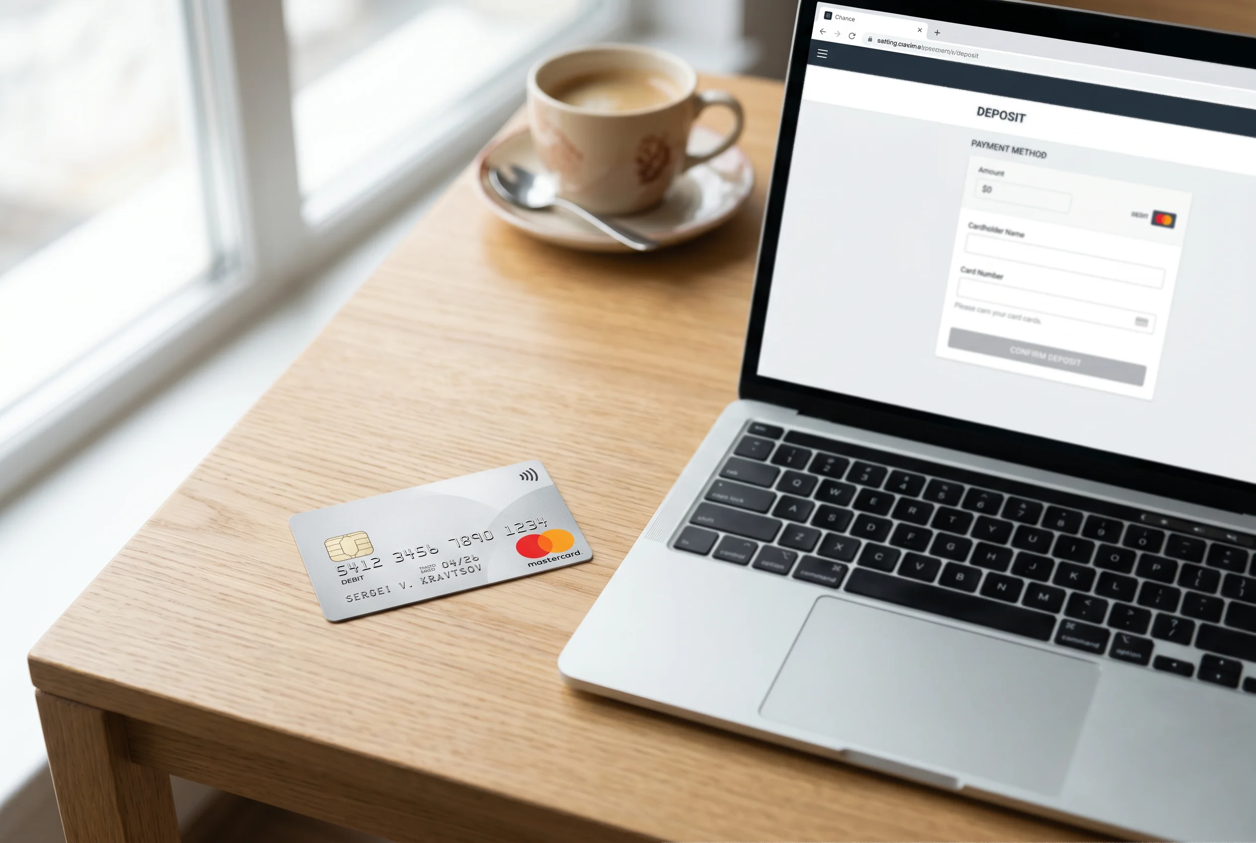 Vklad Mastercard kartou na sázkovou kancelář Chance